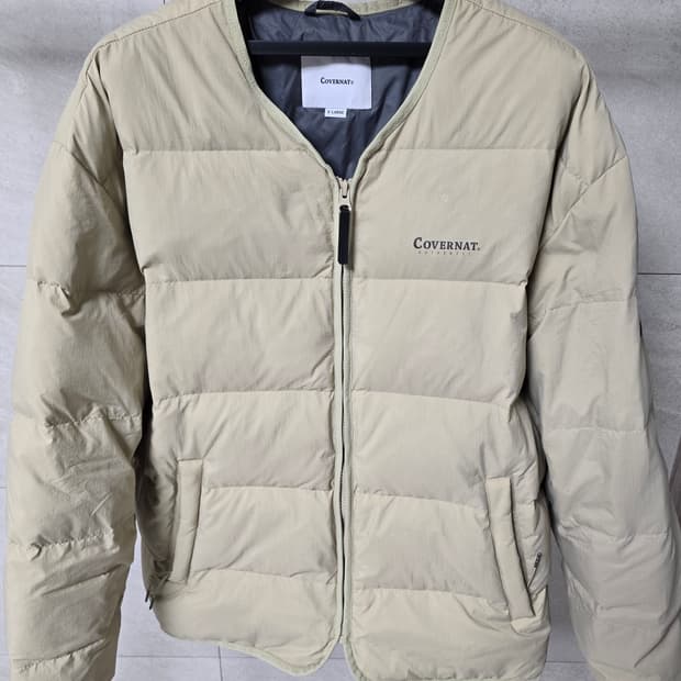 커버낫 깔깔이패딩 XL 베이지