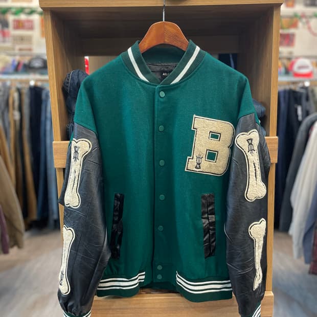 USA 빈티지 레더 바시티자켓 B51