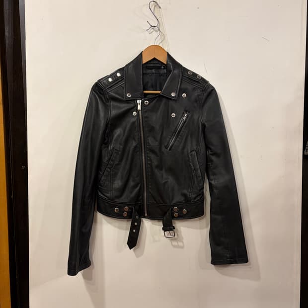 BLK DNM 레더라이더자켓 S