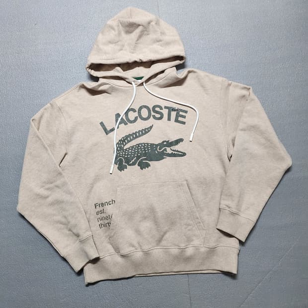 라코스테 루즈핏 크로커다일 후드티셔츠