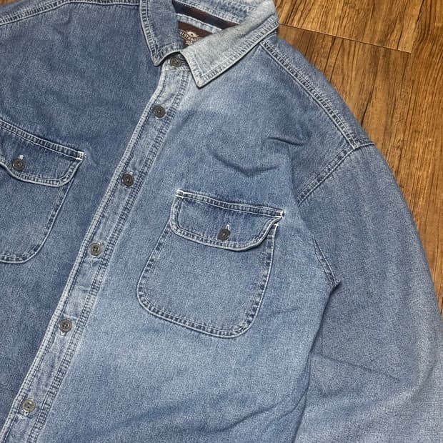 리바이스 00s 안감 플리스 데님 셔츠 자켓