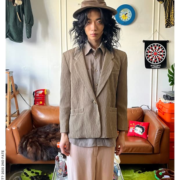 1980-90s Kasaki Japan Old Pleats Blazer