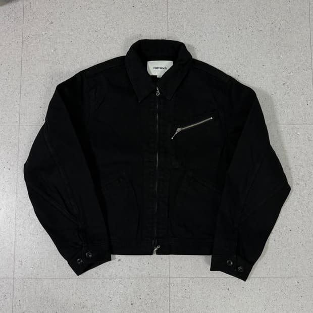 토니웩 Rinsed 데님 워크 자켓 블랙