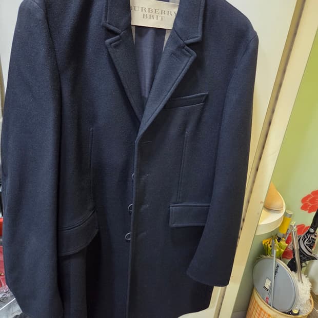 버버리 네이비 코트