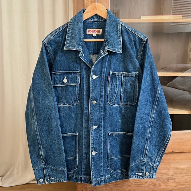90s DOG HOUSE 데님 워크 자켓