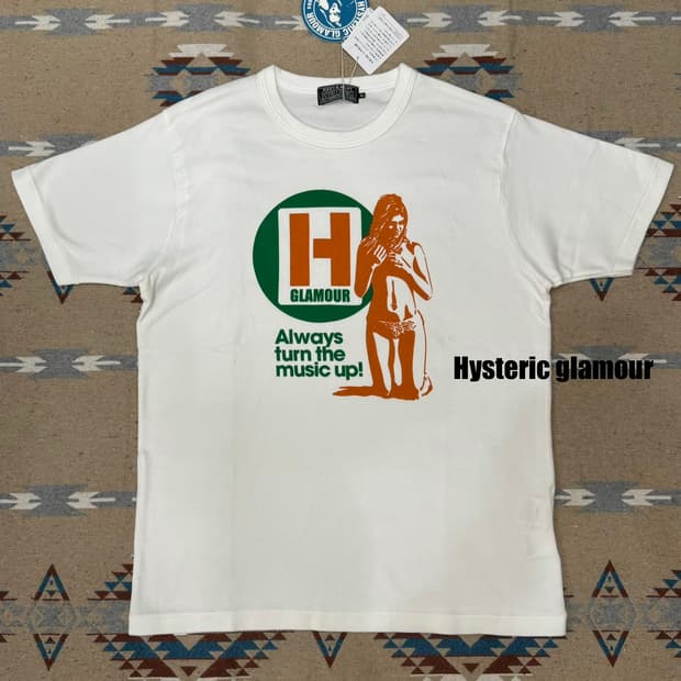 [XL] 히스테릭 글래머 H 아워스 티셔츠 화이트