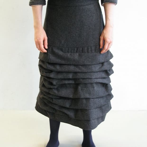 에옹쓰 piled wool skirt size 2
