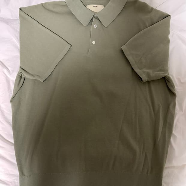 포터리 라이트 그린 폴로 니트 3사이즈
