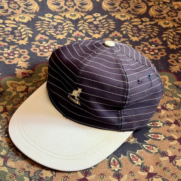 90s 캉골 핀스트라이프 롱빌캡