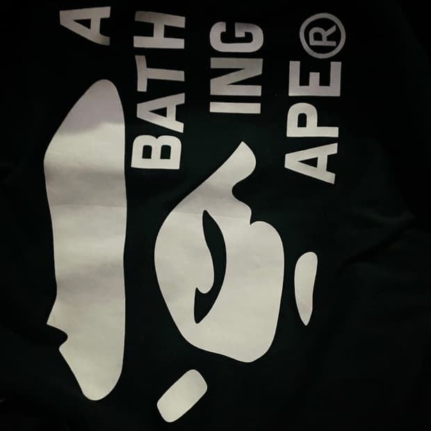 베이프 OG 로고 리버시블 스타디움 자켓 L 