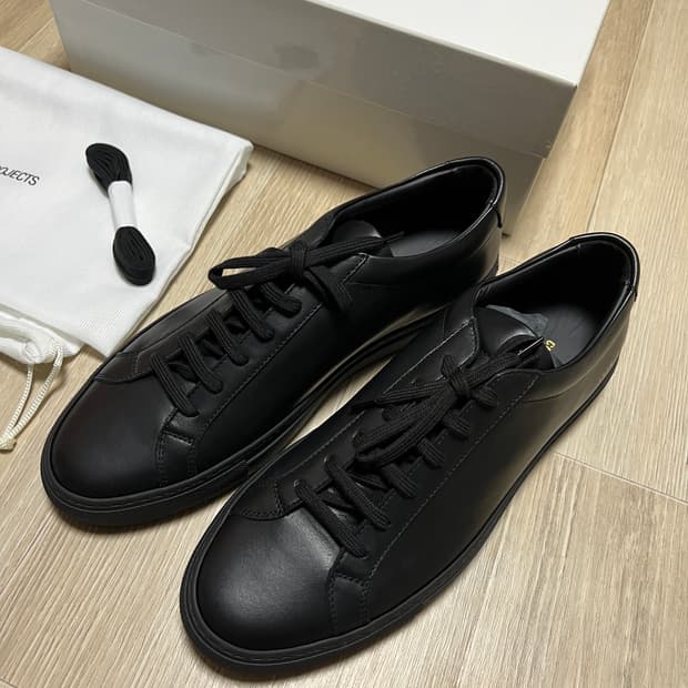 [새상품]41 커먼프로젝트 아킬레스로우 블랙 스니커즈