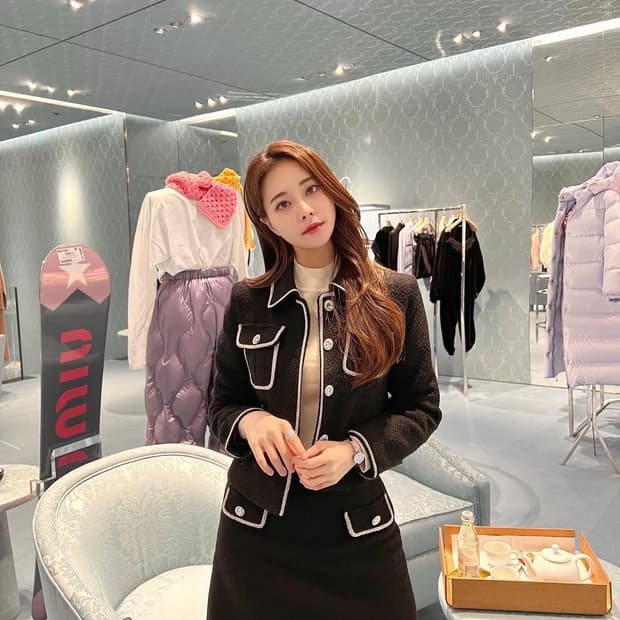 로아르 (미우미우) 트위드 세트 S