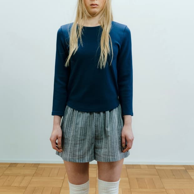 코이세이오 038 ETHNIC SHORTS LIGHT GREY