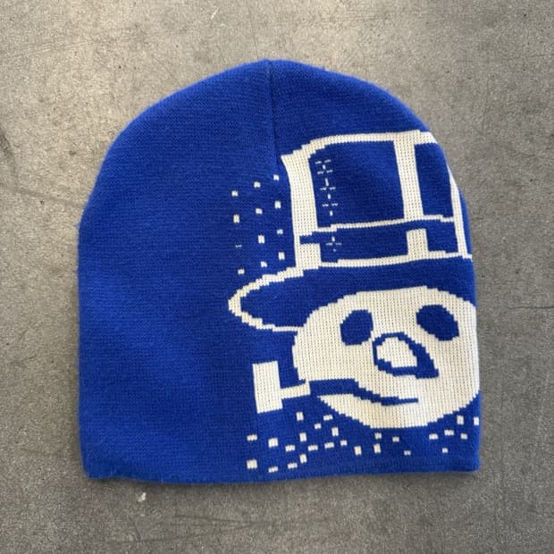 08FW 슈프림 스노우맨 비니 블루