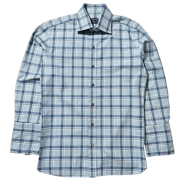 톰포드 체크 셔츠