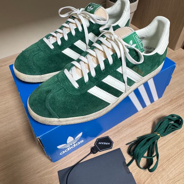 아디다스 가젤 다크 그린 270 거의 새재품