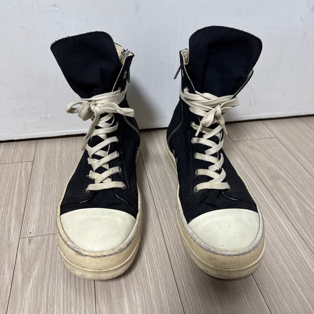 릭오웬스 다크쉐도우 레이스업 하이탑