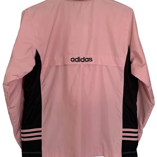 아디다스 대대장 바람막이 핑크 블랙