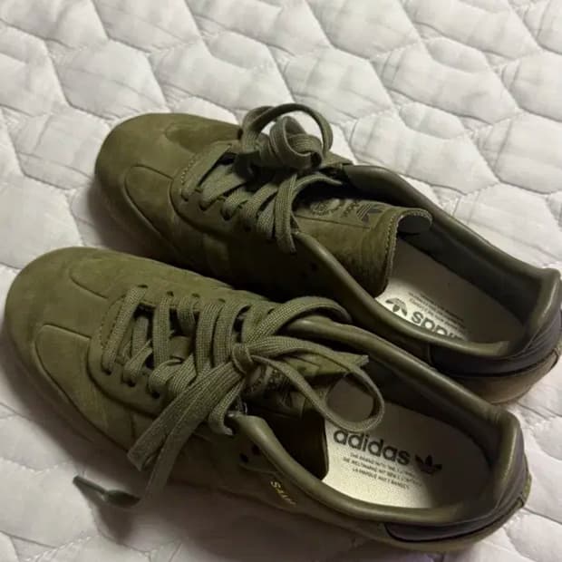 아디다스 삼바 OG 올리브 스트라타 검 IG1242 225