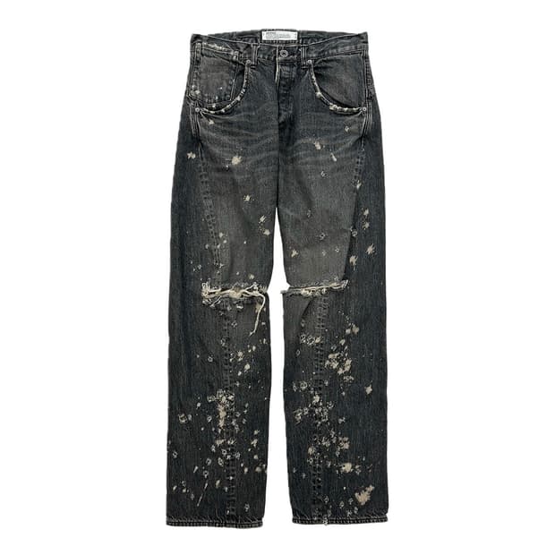 DAIRIKU Super Damage Draping Denim Pants