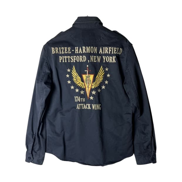[Avirex] 아비렉스 USA 밀리터리 자수 셔츠