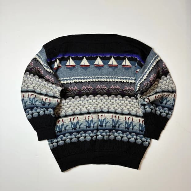 Kaislakerttu 90's 핸드메이드 울 스웨터 PN8115