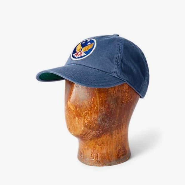 RRL 가먼트 다이 트윌 볼 캡