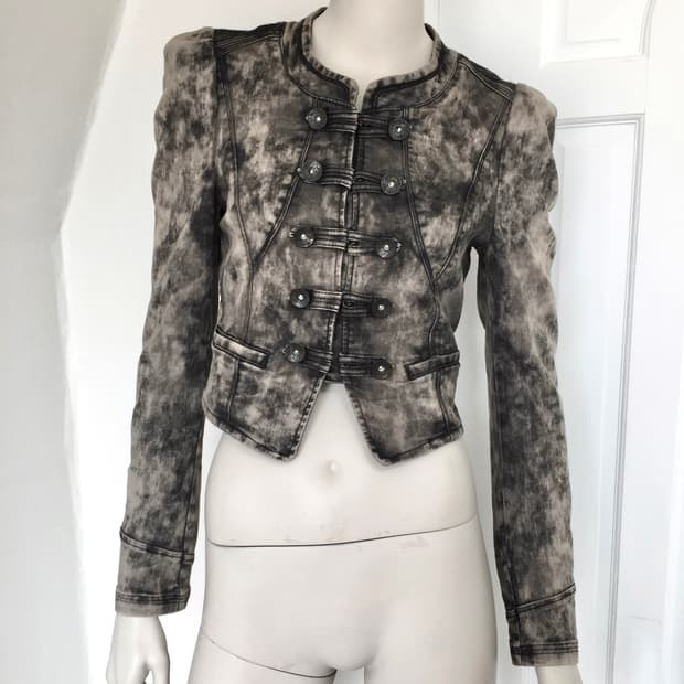 Rare Bleached Napoleon Denim Jacket