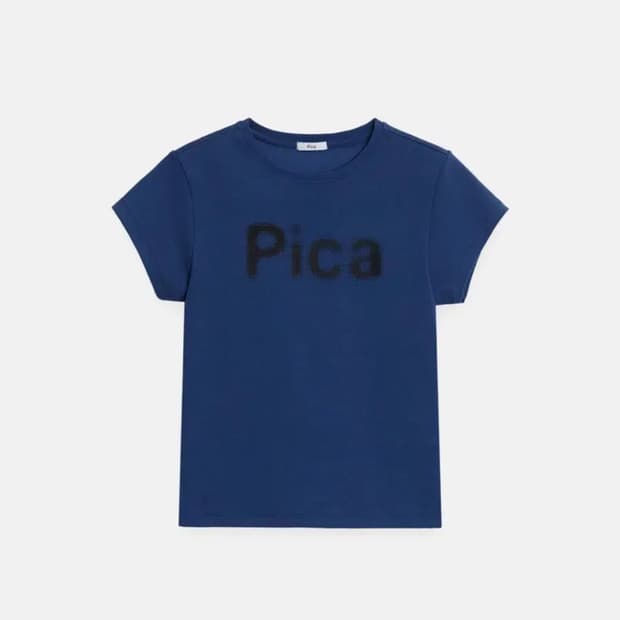 파이카 pica HALFTONE CAP SLEEVE T-SHIRT