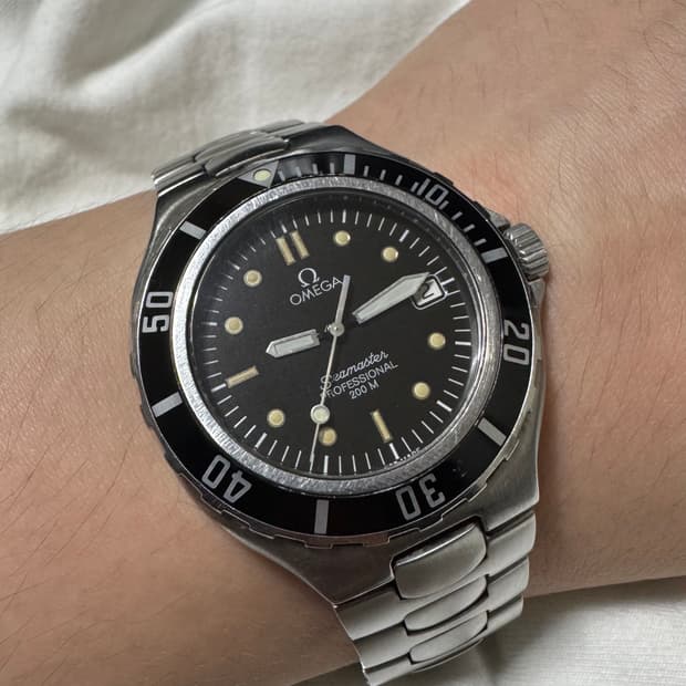 빈티지 오메가 씨마스터 프로페셔널 200 프리본드 36mm