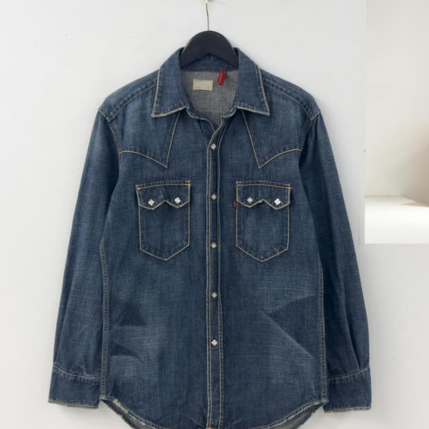 리바이스 redloop 웨스턴 데님 셔츠