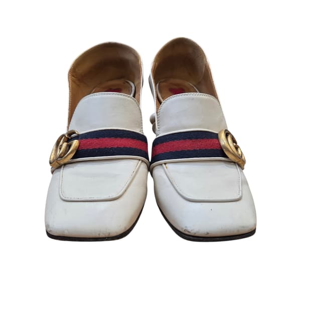 구찌 페이튼 펄 펌프스 로퍼 