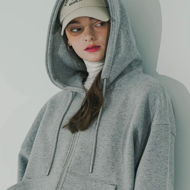 더블유브이프로젝트 카니 후드집업 그레이