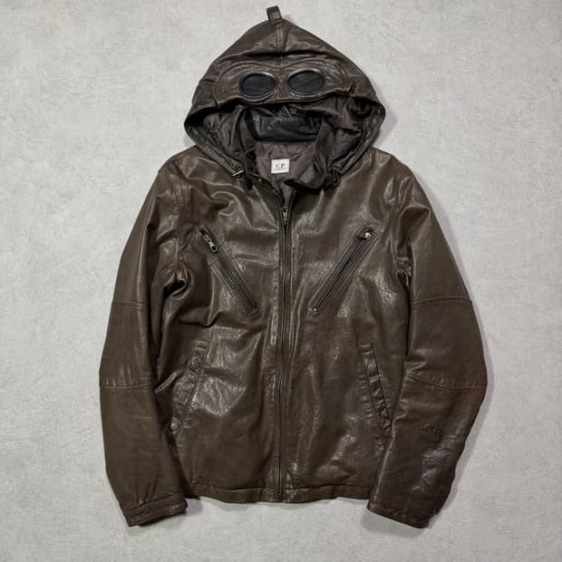 CP Company Goggle Leather Jacket