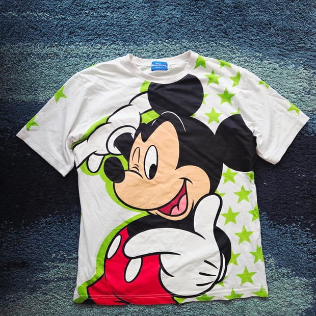 일판 도쿄디즈니리조트 Y2k 미키마우스 스타 반팔티