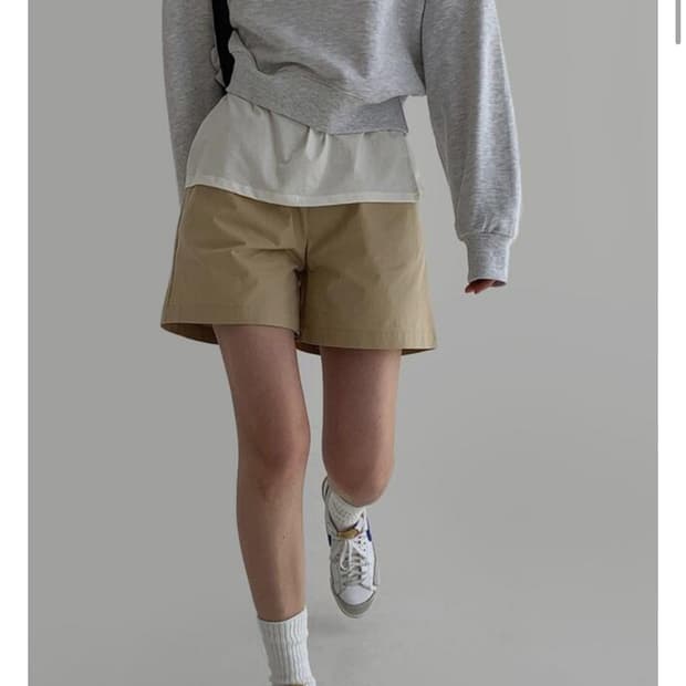 라룸 걸스쇼츠 반바지 베이지