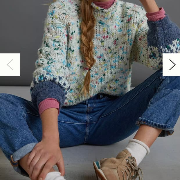 앤트로폴로지 믹스얀 니트