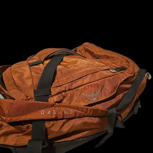 오스프리 백팩 등산가방 주황색