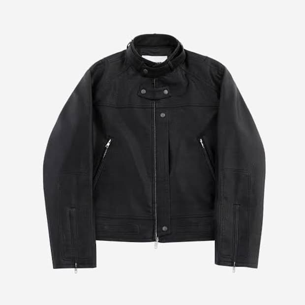 알렌느 3d 벨티드 바이커 레더자켓 2사이즈 새제품