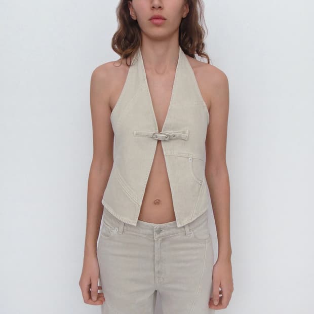 기마구아스 beverly vest beige s