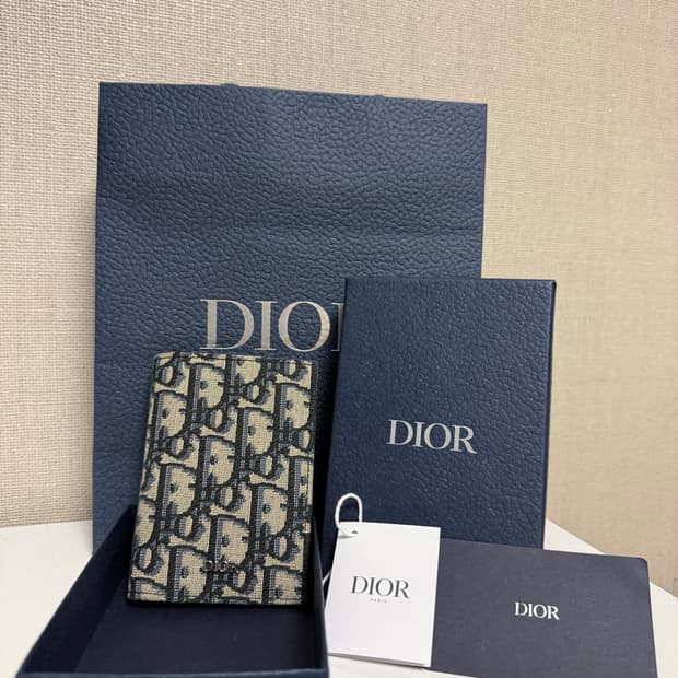 [정품] 디올 오블리크 오거나이저 베이지