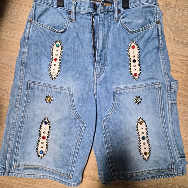 캐피탈 잼스톤 숏 데님