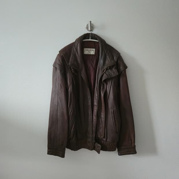 VERSACE VINTAGE LEATHER JACKET