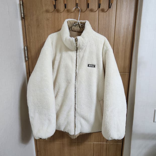 (L)후아유 양면 보아 플리스 패딩 점퍼