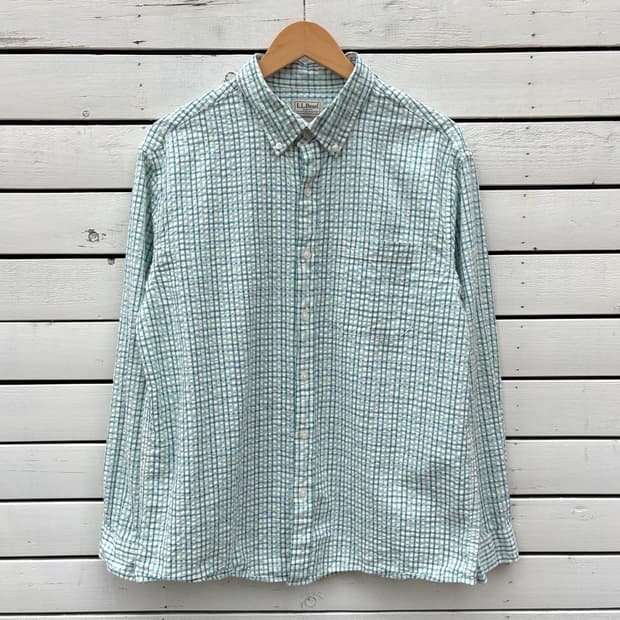 L.L.bean 엘엘빈 시어서커 체크 셔츠