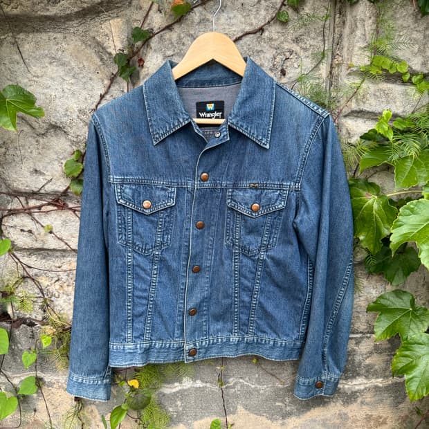 랭글러 wrangler 리바이스 3세대 쉐입 버튼식 데님 자켓 우먼