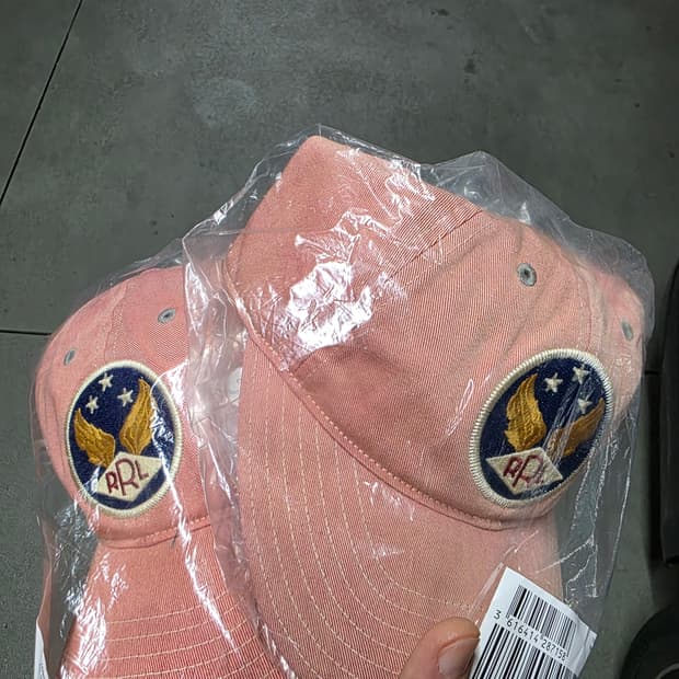 RRL 볼캡 핑크 레드