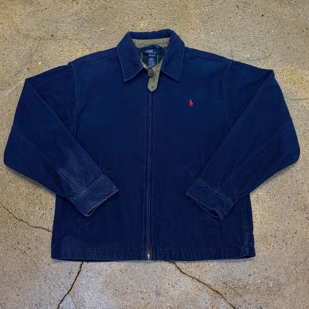 00s 미국빈티지 폴로랄프로렌 코듀로이 헤링본 골덴 스윙자켓 스윙탑