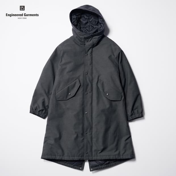 유니클로 엔지니어드가먼츠 퍼프테크 후드코트