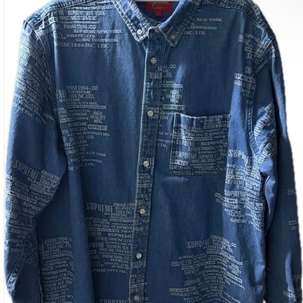 슈프림 데님 셔츠